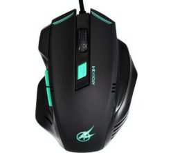 PORT DESIGNS Arokh X-1 Optical Gaming Mouse - Black & Green